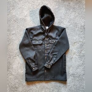 Dickies Black Canvas Jacket With Hood